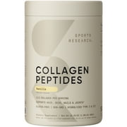 Sports Research Collagen Peptides, Hydrolyzed Type I & III Collagen, Vanilla Bean, 16.85 oz (477.65 g)