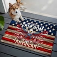 thumbnail image 4 of Independence Day Washable Area Rug 2 x 3 ft American 250 Years of Freedom Bald Eagle Wood Grain, Soft Non Slip Rugs Stain Repellent Indoor Felt Carpet for Living Dining Room Bedroom Home Office, 4 of 9