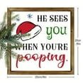 thumbnail image 5 of Clearance&nbsp;Sale!! Hot Double Wooden Christmas Picture Frame Christmas Tabletop Decoration Christmas Decor He Sees You When You're, 5 of 8