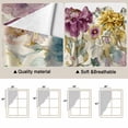 thumbnail image 5 of Swag Valance Curtains for Windows, Spring Flowers Light Filtering Kitchen Curtains with Rod Pocket, Farmhouse Botanical Blossom Floral Birds Window Treatment Valances for Living Room, 36x36 - 2 PCS, 5 of 9