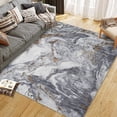 thumbnail image 2 of 8'x10' Boho Vintage Area Rug – Soft Modern Abstract Design, Machine Washable Non-Slip Carpet for Living Room, Farmhouse, Kids Room & Dining Room Gray, 2 of 7