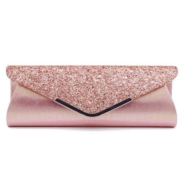 Sac Pochette à Paillettes pour Femmes Dames Soirée Mariage Fête Pochette Portefeuille Sac