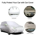 thumbnail image 2 of Car Cover Full Sedan Covers with Reflective Strip Sunscreen Protection Dustproof Scratch-Resistant Universal XL, 2 of 6