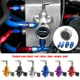 thumbnail image 3 of Kenally Regulador de presión de combustible de coche ajustable Universal con indicador de aceite 0-160 160 PSI KIT de indicador de regulador Vehículos, repuestos y accesorios Mis oro, 3 of 6