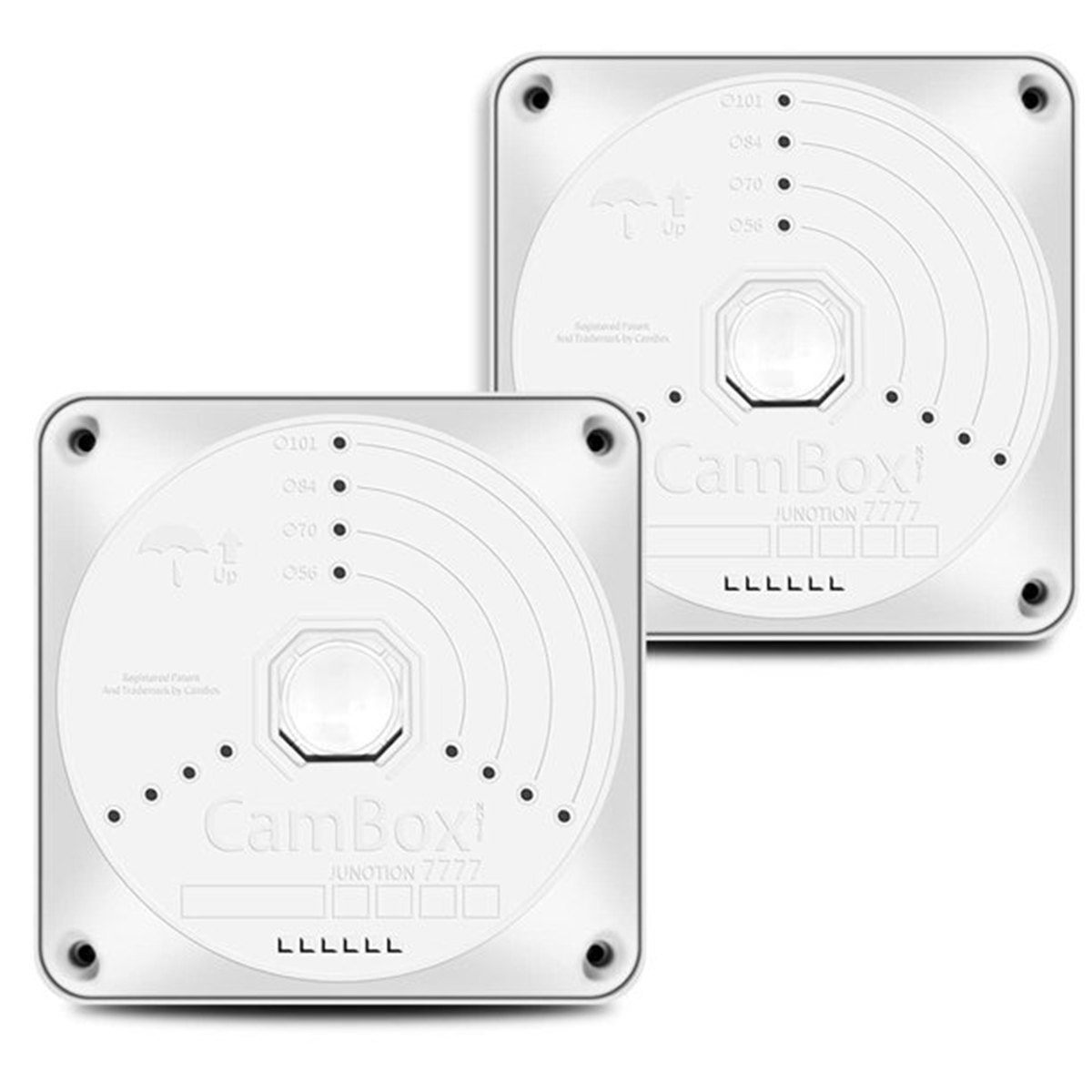 {2 pieces Outdoor/Indoor Use Waterproof Plastic Junction Box for