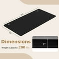 thumbnail image 3 of Costway 55" x 28" Universal Tabletop for Standard & Standing Desk Frame Black, 3 of 10
