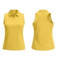 thumbnail image 4 of Dpjklzsn Women's Sleeveless Golf Polo Shirt, Half Zip Racerback Tennis Athletic Top, 4 of 8