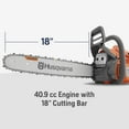 thumbnail image 3 of Husqvarna Gas Chainsaw 440 - 18 In Bar, 40.9 Cc 2-Cycle Engine, Chain Brake - Orange, 3 of 9