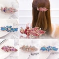 thumbnail image 1 of Barrette à Cheveux Forme Différente Faux Strass Incrusté Alliage Brillant pour Fille, 1 of 7