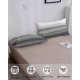 thumbnail image 4 of Black White Ombre Pillow Covers King Size, Vintage Minimalism Abstract Stripes Soft Bed Throw Pillowcases Breathable Cooling Long Lumbar Body Pillow Sham Cover for Bed Sofa 20''x40'', 4 of 7