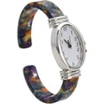 thumbnail image 3 of Blekon Collections Women's Quartz 21mm Oval Case Colored Acrylic Bangle Watch, 3 of 5