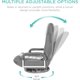 thumbnail image 3 of Songqin Swivel Gaming Chair 360 Degree Multipurpose Floor Chair Rocker for TV, Reading, Playing Video Games w/Lumbar Support, Armrest Handles, Adjustable Foldable Backrest - Gray/White, 3 of 14