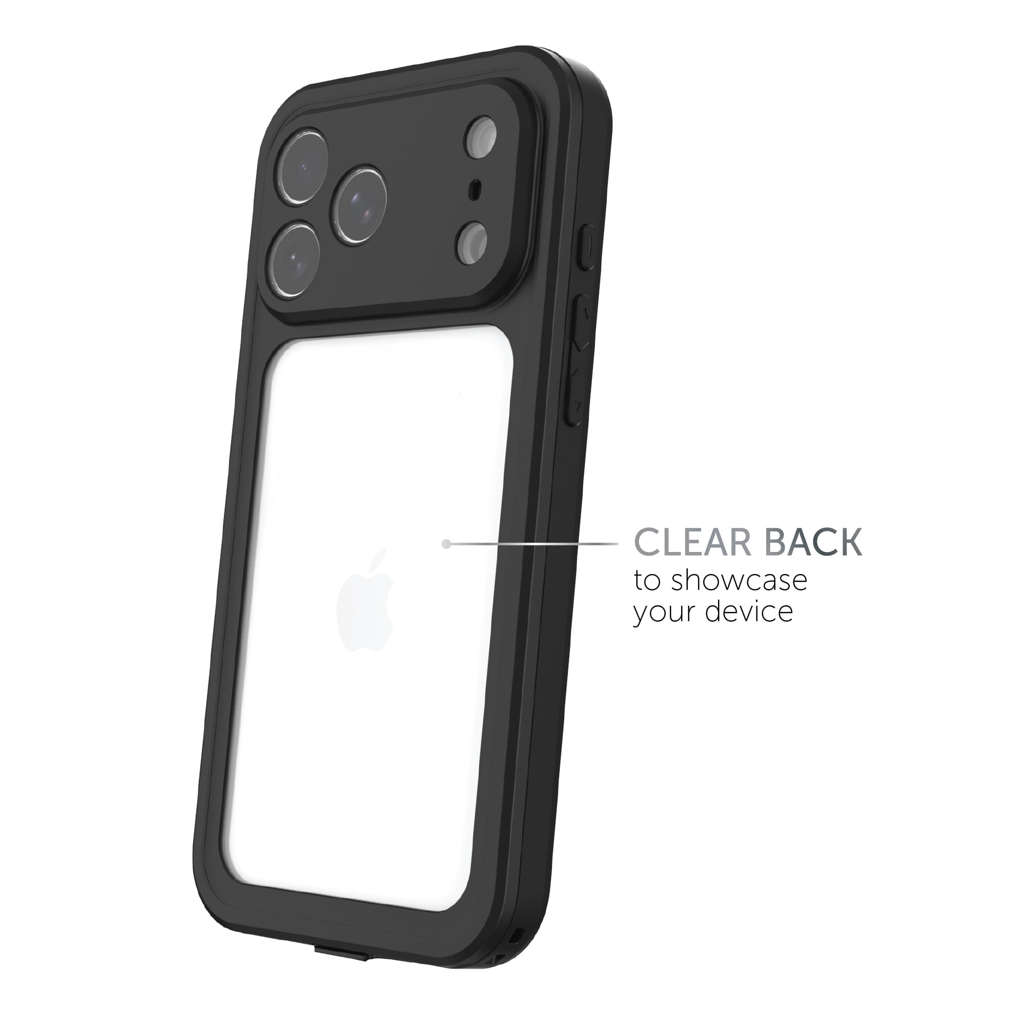 Body Glove Tidal Waterproof Phone Case for iPhone 17 Pro Max - Black/Clear