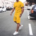 thumbnail image 1 of MKLEKYY Pijama Corto De Verano Para Hombre, Ropa Deportiva, Camiseta Transpirable De Manga Corta Y Pantalones Cortos Deportivos Con Bolsillos., 1 of 4