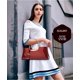 thumbnail image 2 of Bolso de mano para mujer Bolso de hombro PU Charol Bolso de hombro Borgoña kaili Sencillez, 2 of 5