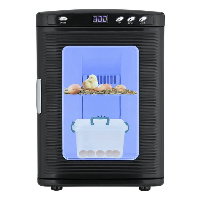 25L Portable Reptile Incubator, Digital Temperature Control (10°c-60°c) with Cooling & Heating for Eggs, Small Reptiles & Science Labs, 12v/110v Dual Power