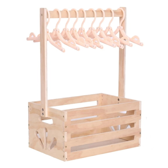 Baby Storage nursery Crate Hamper with Hand... Wooden Baby Shower Crate Closet