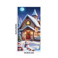 thumbnail image 3 of Christmas Door Tapestry Xmas Front Door Hanging Decor Holiday Party Cloth Door Curtain Christmas Door Cover for Home Bedroom Wdoor Holiday Decoration and Gift, 3 of 7