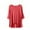Red, variant on Uaswgudfs Women's Oversized Loose Fit Cropped Tee - Athleisure Casual Top with Batwing Short Sleeve & High-Low Hem