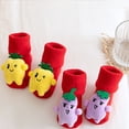 thumbnail image 4 of Calcetines temáticos navideños para bebés Mezcla de algodón Antideslizante Niños recién nacidos Bebés bebés Ropa Regalos Calcetines para niños Patrones surtidos 0-1 años Tipo 2 6 pares Methold BA000376-03, 4 of 7