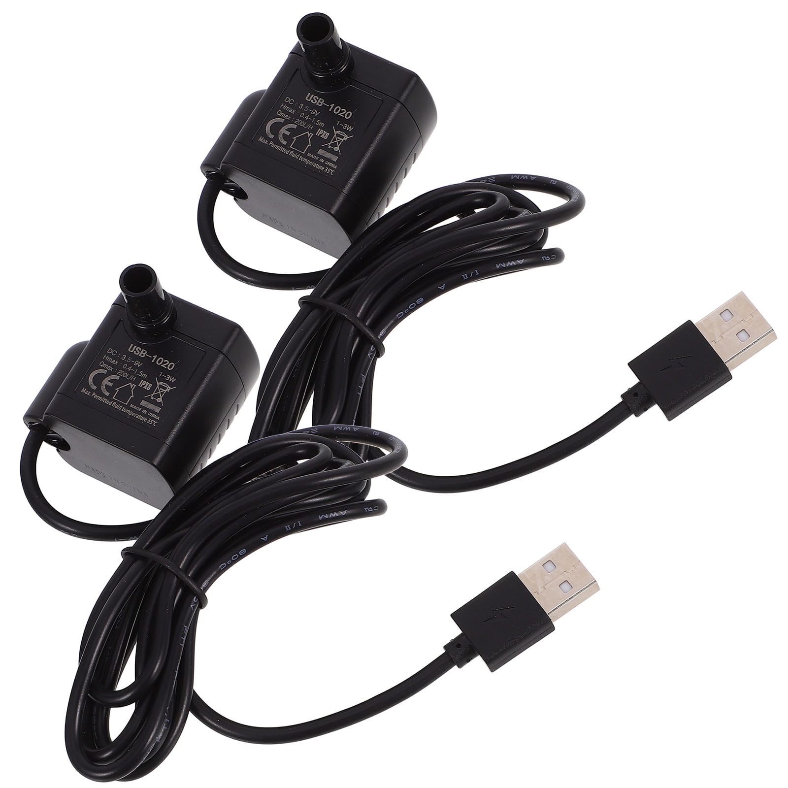 Hytrove 2-Pack Submersible Pond Pumps with Temperature Control ABS for Efficient Water Circulation