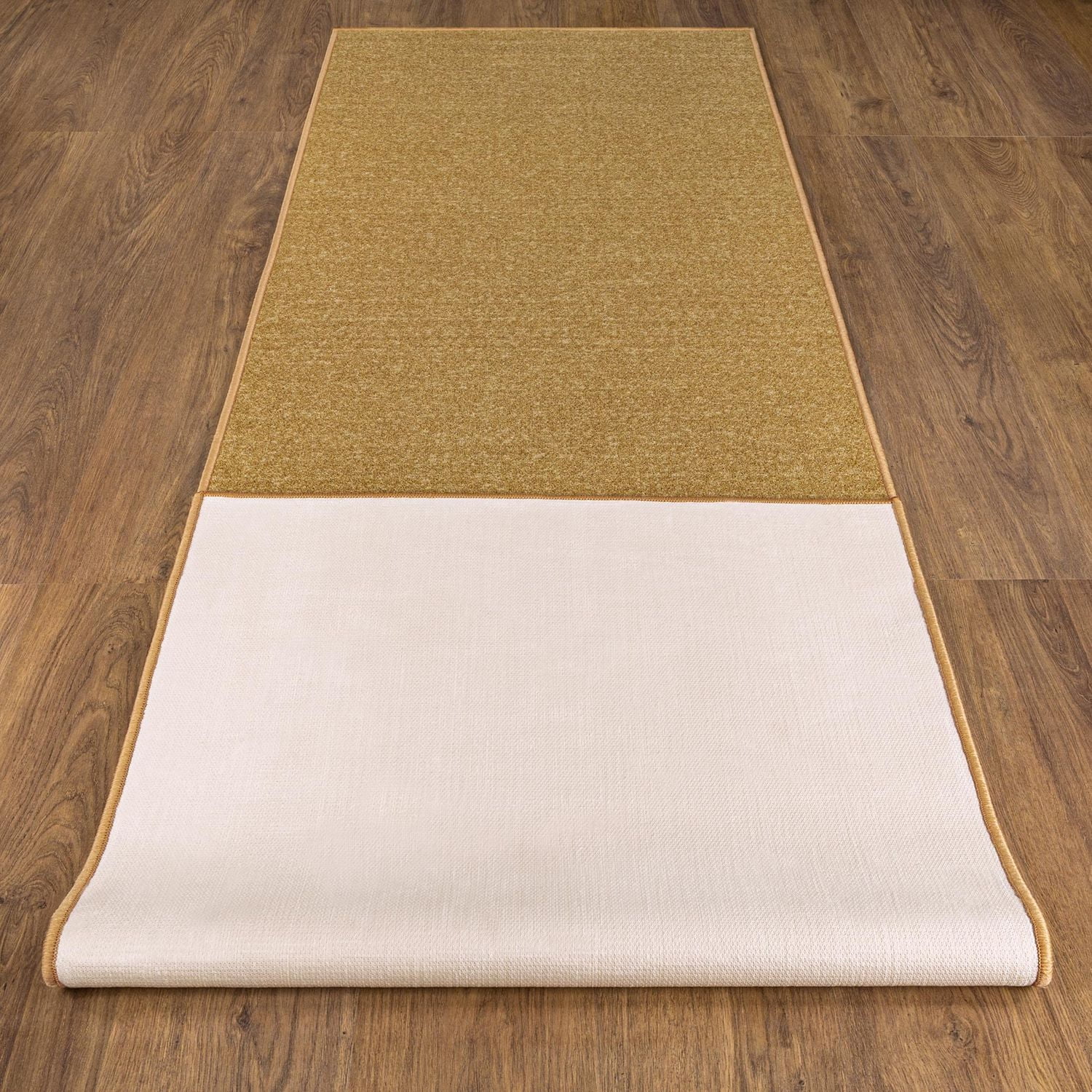 Tapis de couloir à motif de solide à sous-couche en caoutchouc de la collection Ottohome