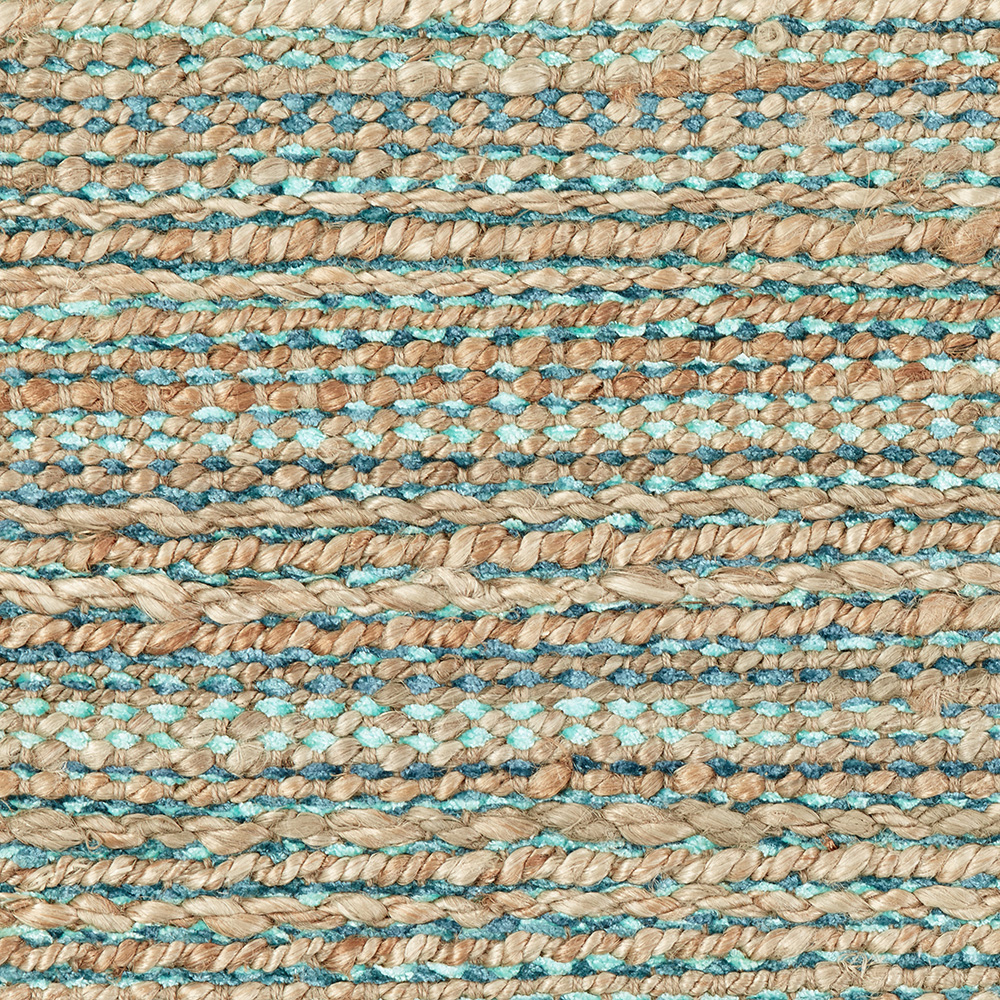 LR Home Natural Fiber Blue Green 5 Ft. x 7 Ft. 9 In. Area Rug