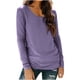 thumbnail image 2 of RKSTN Long Sleeve Shirts for Women Oversized Crewneck Slim Base Layer T Shirt Top Womens Casual Solid Plus Size Round Neck Loose Fits Comfy Cozy Basic Tee Shirt Fall Spring Clothes, 2 of 10
