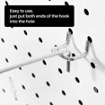 thumbnail image 4 of 25Pcs 100Mm Cross Panel Hooks Slat Wall Retail Display Shop Board Fits Chrome Hanger 1-1.5Kg Loading Metal, 4 of 5