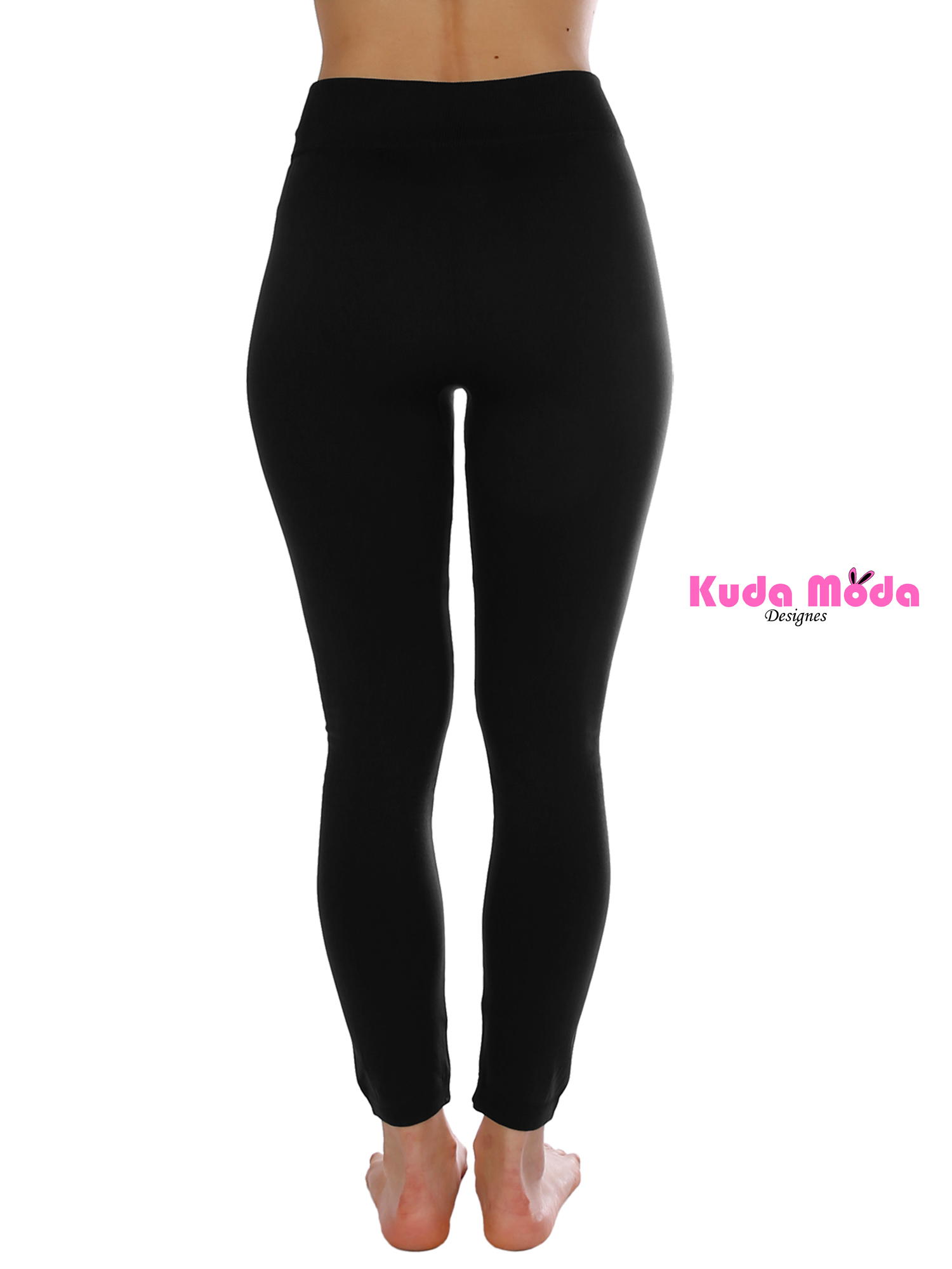 Kuda Moda 5-Pack Fleece Lined Winter Thermal Leggings photo 7