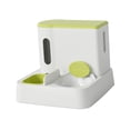 thumbnail image 2 of Comedero automático para gatos, bebedero, suministros de viaje para mascotas, alimentación y bebida para gatos verde, 2 of 9