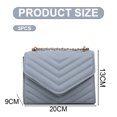 thumbnail image 2 of Bolso bandolera para mujer, ligero, ajustable, con correa de cadena, acolchado, bolso de hombro, 2 of 6