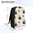 thumbnail image 3 of Rocae Honey Bee Insect print Computer Bag with Separate Compartment, Suitable for 15 inch Laptop Backpack, Gift for Men and Women, 3 of 8