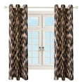 thumbnail image 4 of Brown Leopard Print Window Blackout Curtain 3d Printed Blackout Curtain Bedroom Living Room Hotel Window 2 Panel Shade, 4 of 6