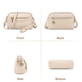 thumbnail image 3 of KXF Square PU Leather Shoulder Bag Women Chic Crossbody Bag Lady Handbag Trendy Satchel Purse Clutch, 3 of 7