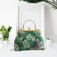 thumbnail image 5 of Jiibva Retro Shoulder Chain Messenger Clutch Chinese Style Embroidered Jacquard Women's Evening Bags, 5 of 7