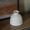 thumbnail image 5 of Uniquewise Modern Inkwelll Bottle Shaped Ceramic Table Vase Flower Holder Small White, 5 of 7