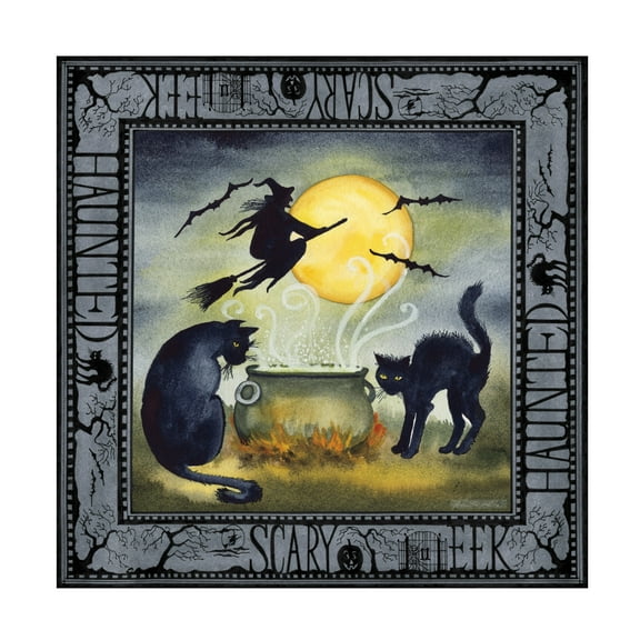 Trademark Fine Art 'Haunting Halloween Night III' Canvas Art by Kathleen Parr McKenna