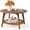 Honey Brown, variant on VASAGLE MAEZO Collection - Round Coffee Table, 2-Tier Center Table with Storage, Tapered Legs, Curved Transitions, 31.5 Dia. x 17.7 H Inches, Easy Assembly, for Living Room, Heather Greige