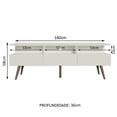 thumbnail image 3 of Mueble Mesa para TV Madesa Londres con Pies BM, 3 of 9