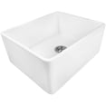 thumbnail image 5 of Ruvati RVL2468BK 23 in. Fireclay Farmhouse Kitchen Laundry Single Bowl Utility Sink, Glossy Black, 5 of 7