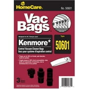 3 Pack 50601 HEPA Kenmore Central Vac Bags