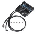 thumbnail image 1 of USB2.0 HDO Floppy Front Panel 3.5' 9Pin to 2 USB2.0 Interface with Mic o, 1 of 4