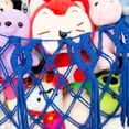 thumbnail image 4 of Stuffed Animal Storage Hanging Net or Hammock for Stuffed Animals Handmade Toy Hammock Plush Toy Hammock Organizer (Blue), 4 of 5