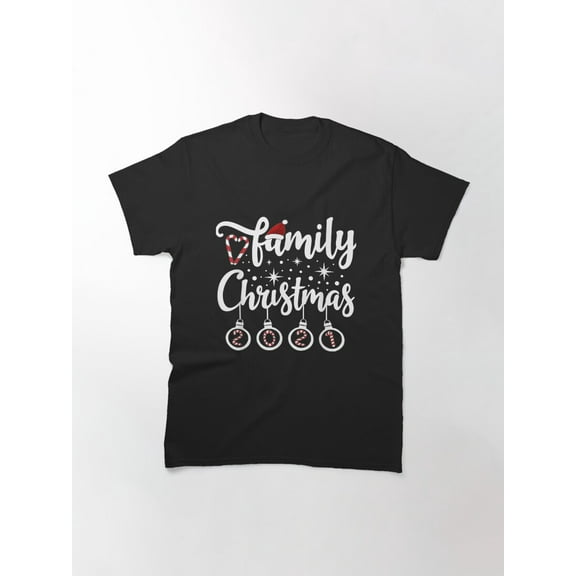 Family Christmas Holiday Celebration Group Matching Present Unisex T-Shirt up to Size 5XL