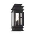thumbnail image 2 of 2014-04 Livex Lighting Princeton - 2 Light Outdoor Wall Lantern in Traditional Style - 7.5 Inches wide by 14 Inches high-Black Finish, 2 of 9