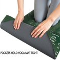 thumbnail image 3 of Math Equations Algebra Green Pattern Hot Yoga Mat Towel Non Slip for Hot Yoga - Quick-Drying Yoga Mat Cover with 4 Corner Pockets with Travel Bag - Hot Yoga Towel Non Slip 74"x26", 3 of 6
