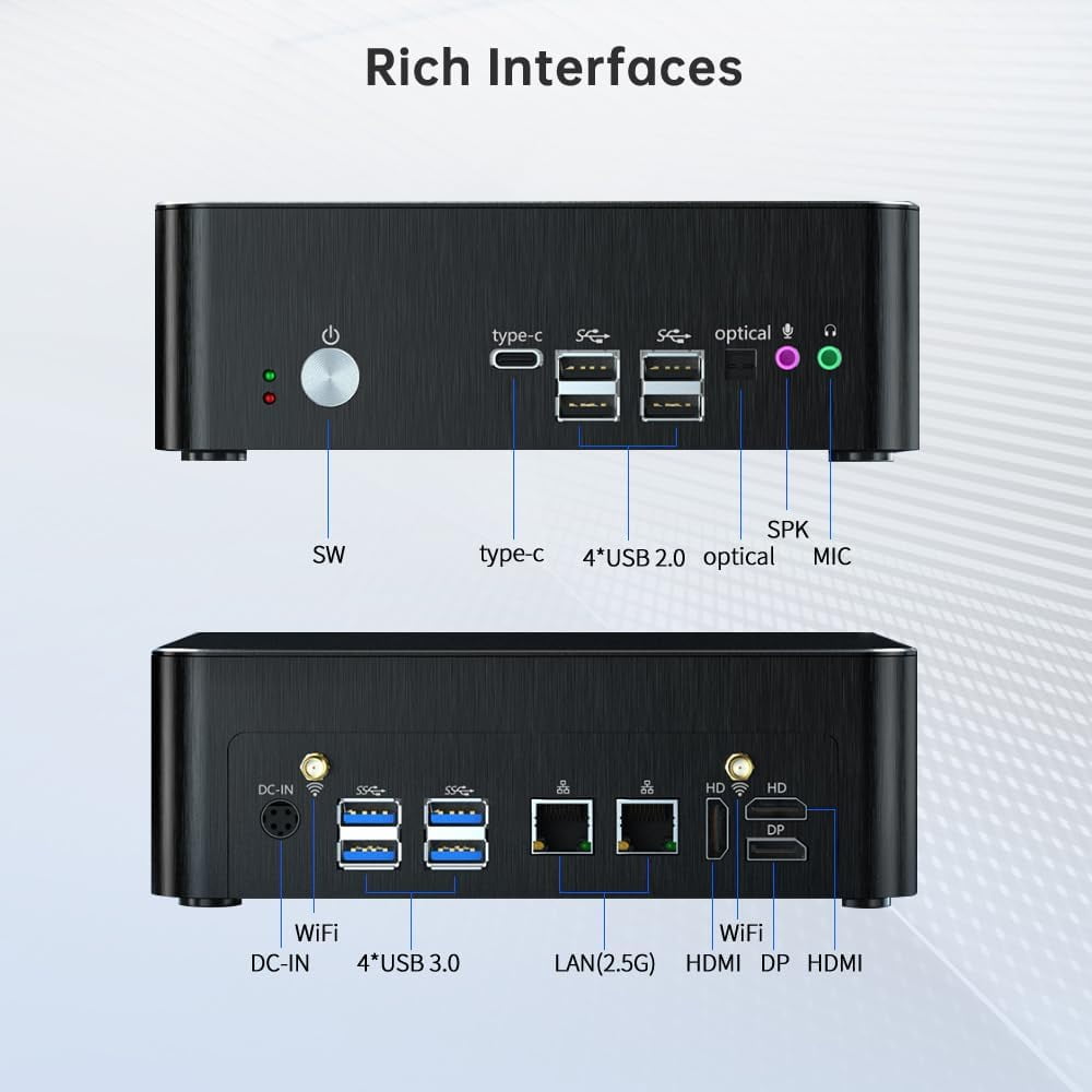 ミニPC Core i9-10880H 16G/512G SSD Win11 Amazon.com: Weikibaba Mini PC Windows 11 Core i9 10880H, Mini
