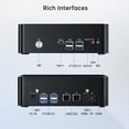 thumbnail image 4 of Mini PC with Core i9-9880H 2.3 up to 4.8GHz, 16G DDR4 1T PCIE3.0 NVME SSD, Windows 11 Pro DP/HDMI/Type-C 4K@60Hz Triple Display, 2x2.5G RJ45 LAN, WIFI6E/BT5.3, 4 of 8