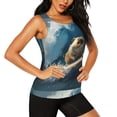thumbnail image 2 of Lsque Surfing Guinea Pig Printed Workout Tank Tops for Women, Athletic Sports Tank Tops, Compression Sleeveless Dry Fit Shirts,Sleeveless Yoga Shirt-Small, 2 of 9